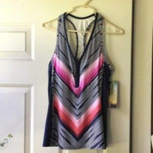 Beach House Racerback Swim Tankini Top NWT